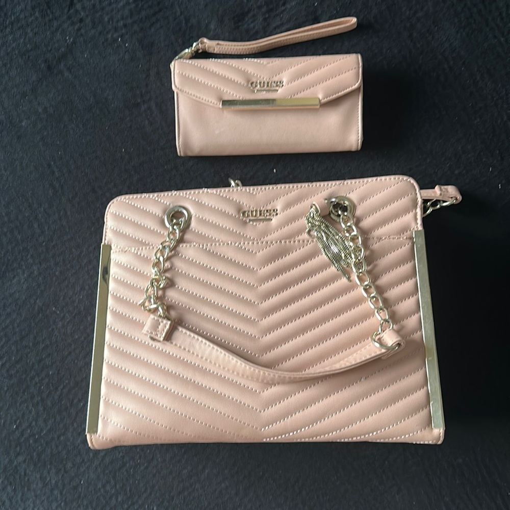 Guess handbag and wallet